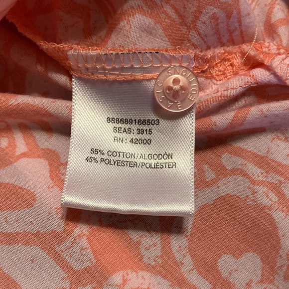 Womens large. Basic Edition short sleeved blouse. Peach. Excellent condition. - Picture 4 of 5